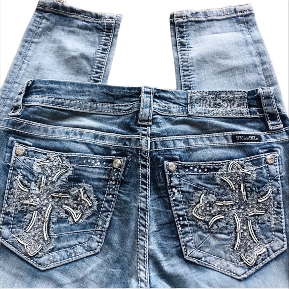Miss me light wash skinny jeans
